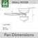 44" Fitzgerald 5 - Blade Low Profile Ceiling Fan With LED Light Kit And Pull Chain