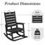 Chaise berçante en PEHD Adirondack-114313800