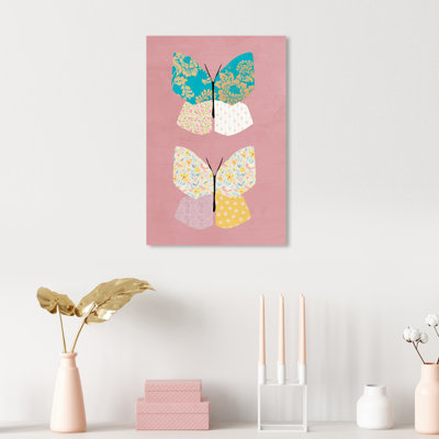 Animals Butterfly Pattern Insects Graphic Art Print