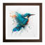 Kingfisher Splatter Art - Framed Print-1485001213