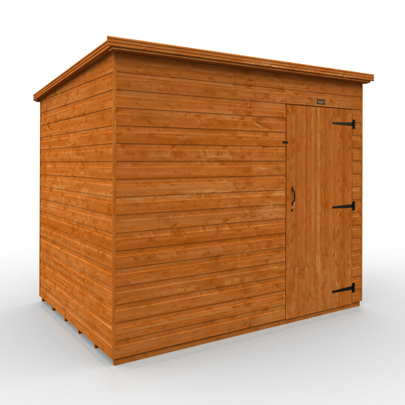 Tiger Shiplap Pent Wooden Shed, 8ft. W x 6ft. D