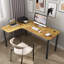 L-Shaped Metal Base Computer Desk-766801126-766801127