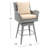Carstarphen Polyethylene (PE) Wicker Outdoor Stool with Cushion-22513132