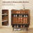 5-Tier Shoe Cabinet with Barn-Inspired Doors-830026650