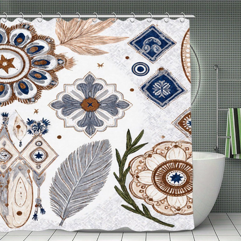 Rideaux de douche Boho
