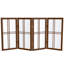 26" Desktop Double Cross Shoji Screen 4 Panel Room Divider-1330242342-1245562397
