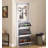 Mirror Hall Tree With 3 Flip-Tier Drawers, Hooks&Hangers