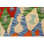 Turkish Bohemian Riva Hand-Woven Kilim Runner - 2'11'' X 9'9''