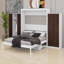 Lit escamotable mural avec placard, tiroirs et table encastrée Murphy-1610950749