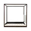 Lit plateforme à baldaquin en bois avec tête de lit tapissier-1905182264-1905182265