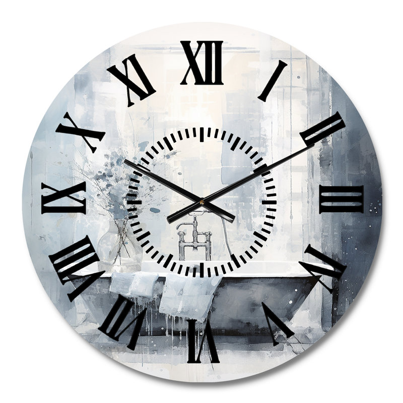 Horloge murale pour salle de bain, Médium