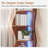 Modern LED Corner Bookshelf With Remote, 5 Tier Lighted Display Shelf, RGB 7 Color Floor Standing Bookcase Storage Rack-2067335628