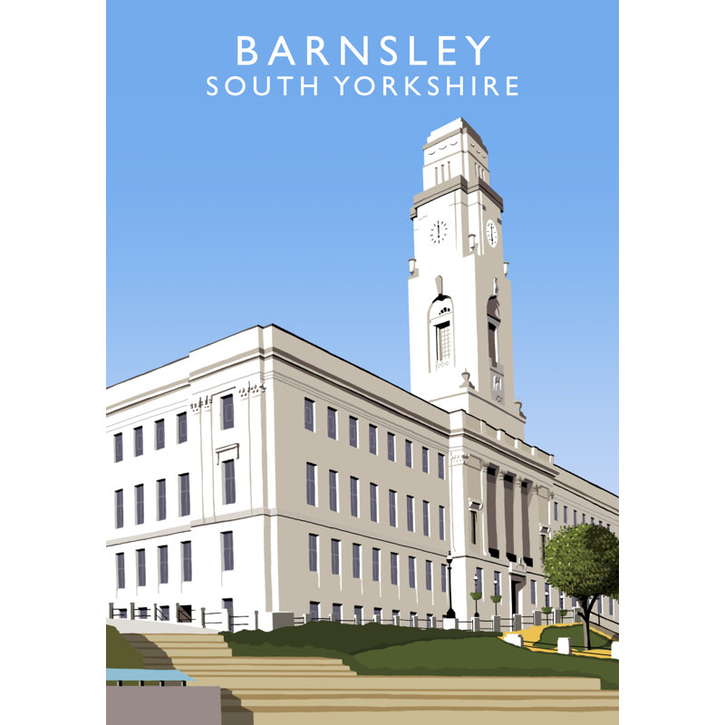 Barnsley by Richard O'Neil - Print, 50 cm H x 40 cm W x 1 cm D, No Frame