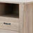Rustic Natural Nightstand With 2 Drawers And Open Shelving-1737868724