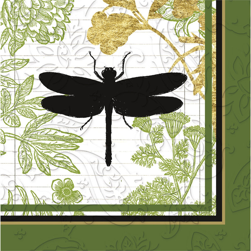 Serviettes botanique à dîner jetables pour jardin