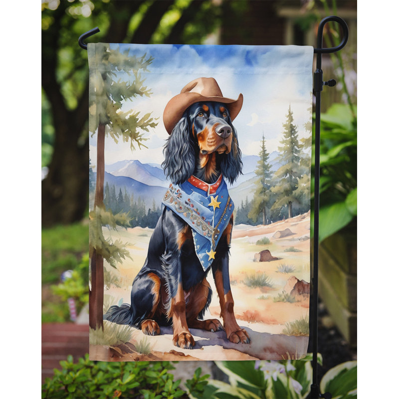 Drapeau Cowboy Welcome Garden, Setter Gordon