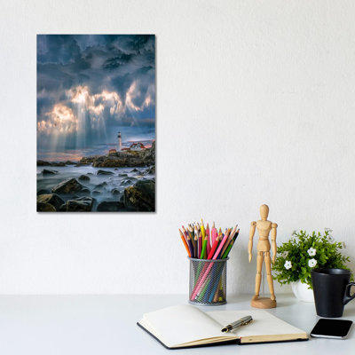 Cape Elizabeth Sunburst 1 Piece Wrapped Canvas Wall Art