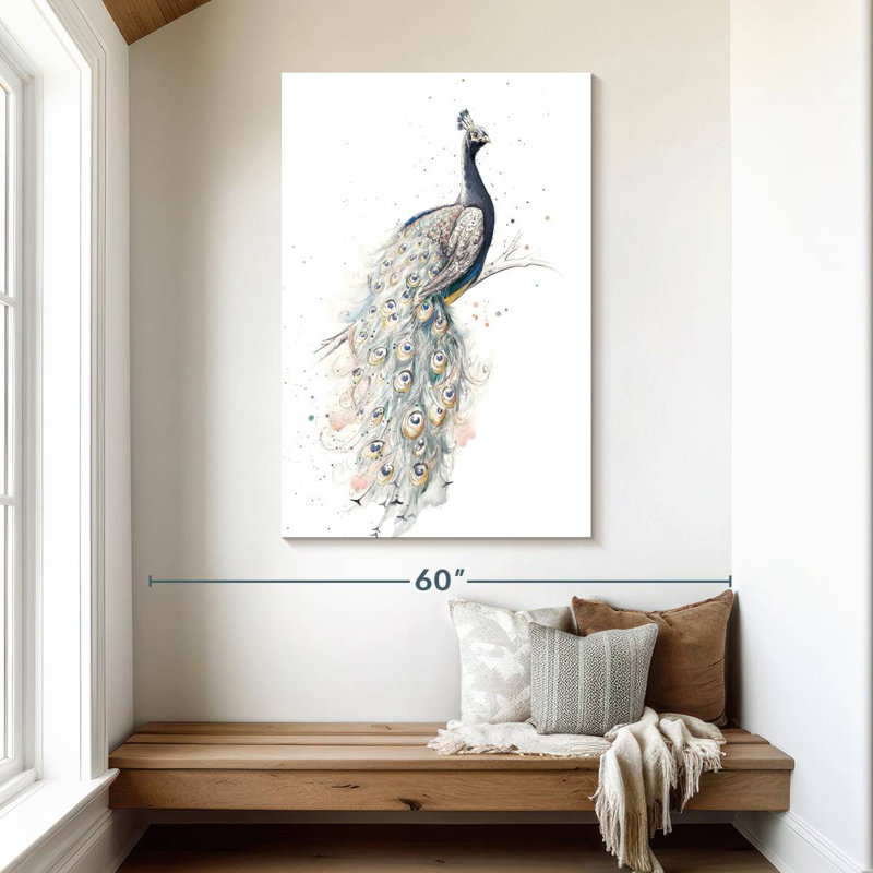 Brampt Enchanting Peacock, 48" H x 32" W