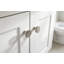 Meuble-lavabo simple autoportant 32 po avec lavabo en céramique, armoire de rangement multi-tiroirs 32 po pour salle de bain familiale
