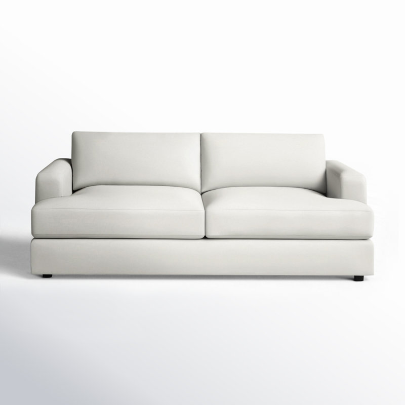 Cayden Upholstered 84'' Sofa, Bayou Off White Canvas