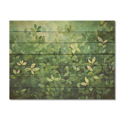 Herbes Origan teintes I - Herbes florales sur bois