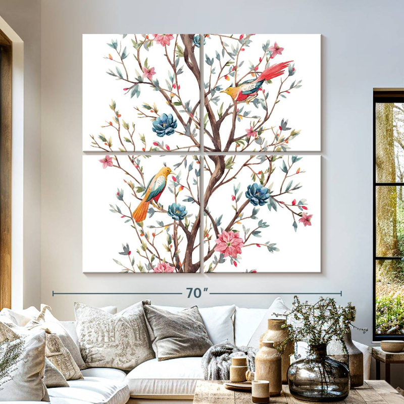 Brampt Birds On Tree, 57" H x 57" W