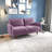 Anacapa 58" Velvet Round Arm Sofa Loveseat-928931773