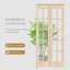 Porte pliante en verre et bois massif avec quincaillerie d'installation-123298332