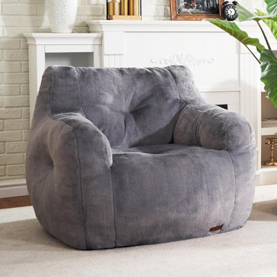 Plush Bean Bag Chair Filled With Foam
