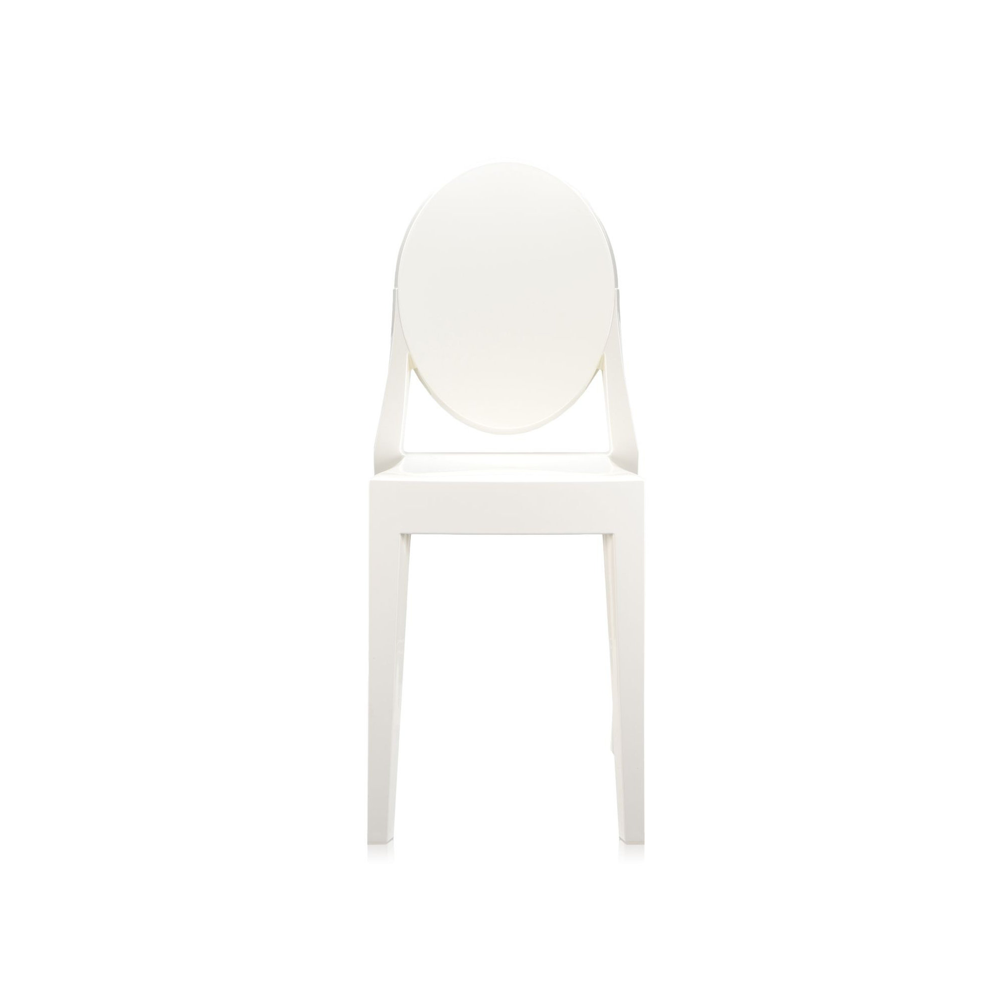 Victoria Ghost Chair, Glossy White