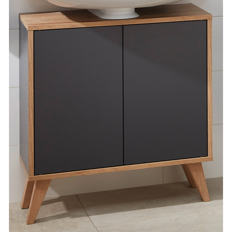 60Cm W x 65Cm H x 30.5Cm D Manufactured Wood Drill / Screw Freestanding Under Sink Cabinet