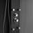 6-Jet Rainfall Shower Panel System With Spa Jets Rainfall Waterfall Shower Head And Shower Wand Marble Finish In Black