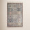 Blue Brown Beige Hand-Knotted Wool Rug