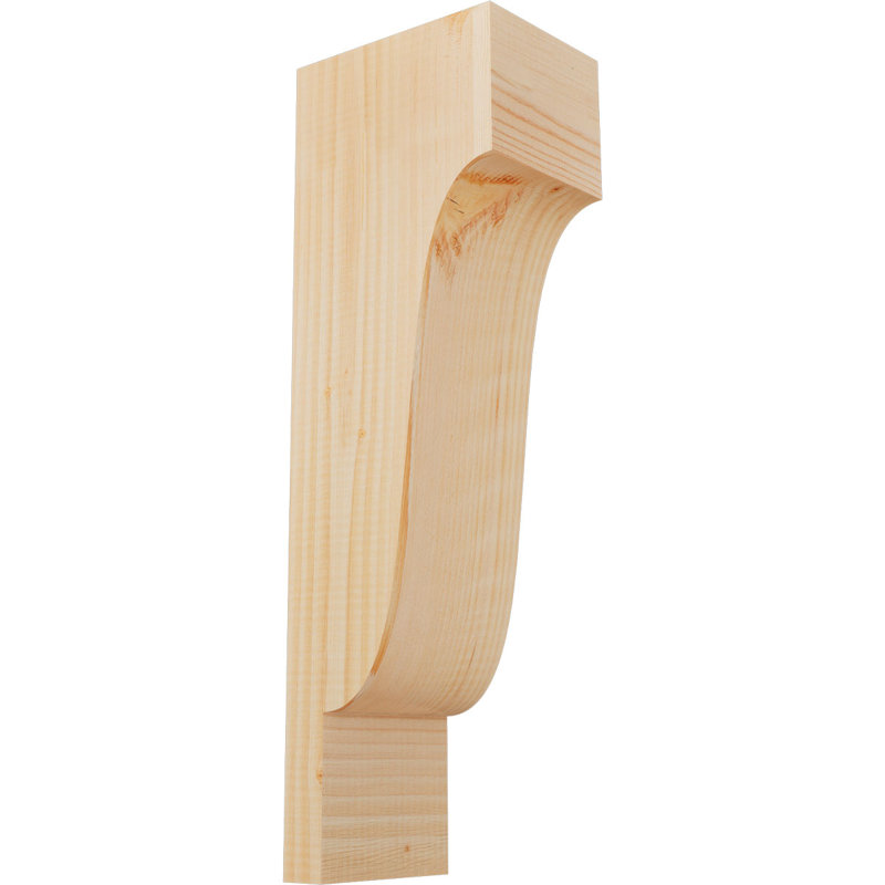 Newport Corbel, H 24 po x l 5,5 po x P 8 po, Sapin de Douglas, Lisse