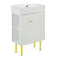Meuble-lavabo blanc 21,6 po