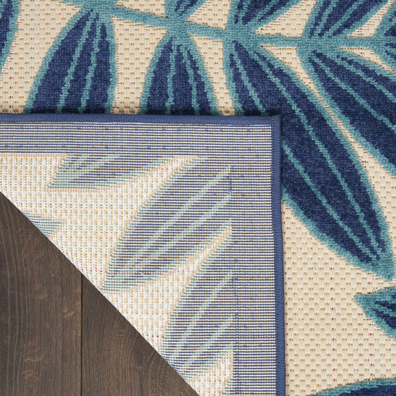 Adiya Floral Indoor Rug, Rectangle 6' x 9'