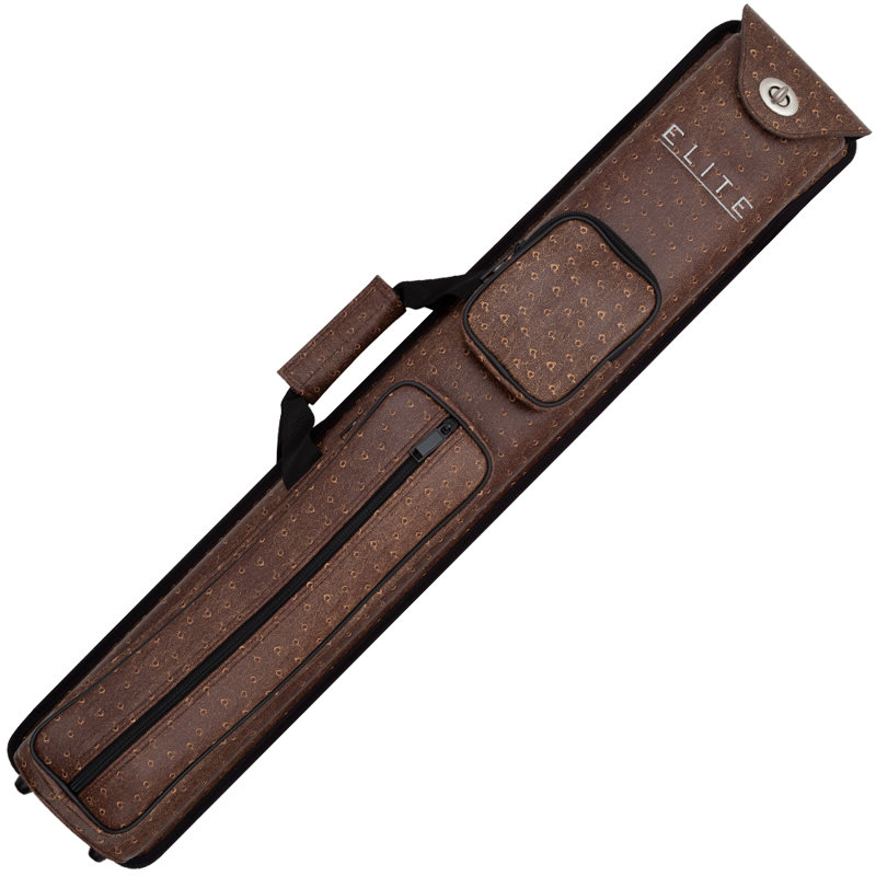 Elite 3 Butts and 5 Shafts Vinyl Pool Cue Case, 31, Brown