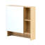 Armoire de salle de bain avec compartiments ouverts et cachés - Répond à divers besoins de rangement Fixation murale adaptée aux environnements humides-1091457836