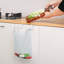 Porte-sac à ordures au-dessus de l'armoire, porte-sac de cuisine en plastique Porte-sac à ordures en métal au-dessus de la porte Blanc