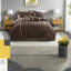 Luxurious Micro Corduroy Bedding Sets, Brown Cal King, Modern Elegance For Home