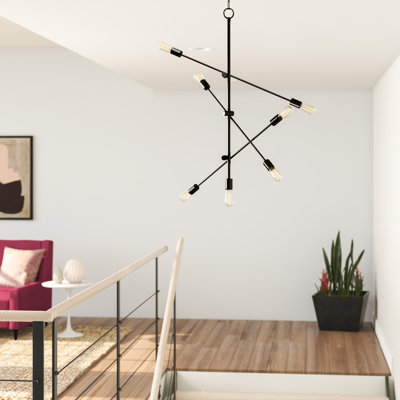 Lustre linéaire moderne Spoutnik 7 lumières Neela