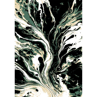 Galaxy Series Abrstract Black/Gray/Ivory/Beige Area Rug