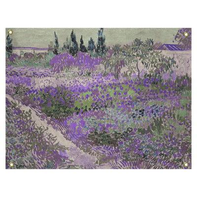 Tapisserie Â« Jardin en fleurs avec sentier Â» de Browerville