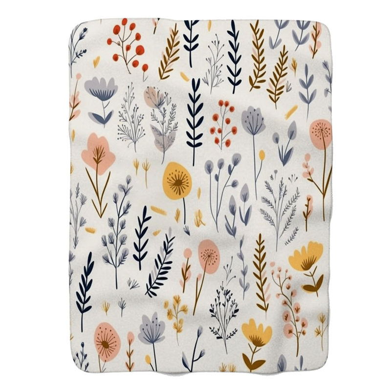 Wild Vibes - Couverture Sherpa de qualité supérieure 1 pièce, Lit simple