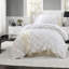 Ensembles de literie simple en microfibre confortable, style floral texturé pour la maison