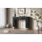 Modern Console Table with Vertical Ribbed Design