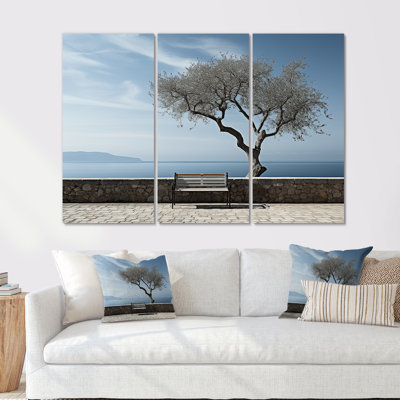 Ensemble de décorations murales Solitude Tree Coastal Horizon