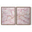 «Rose Marble I», reproduction encadrée de qualité supérieure - prête à être accrochée - aucun clou requis - aucun clou requis-1790749564-1790749561