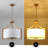 6 - Light Dimmable Drum Chandelier-439146175