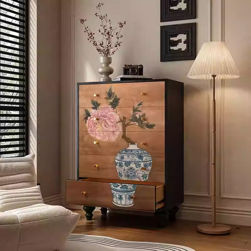 Armoire de rangement spacieuse avec 5 tiroirs